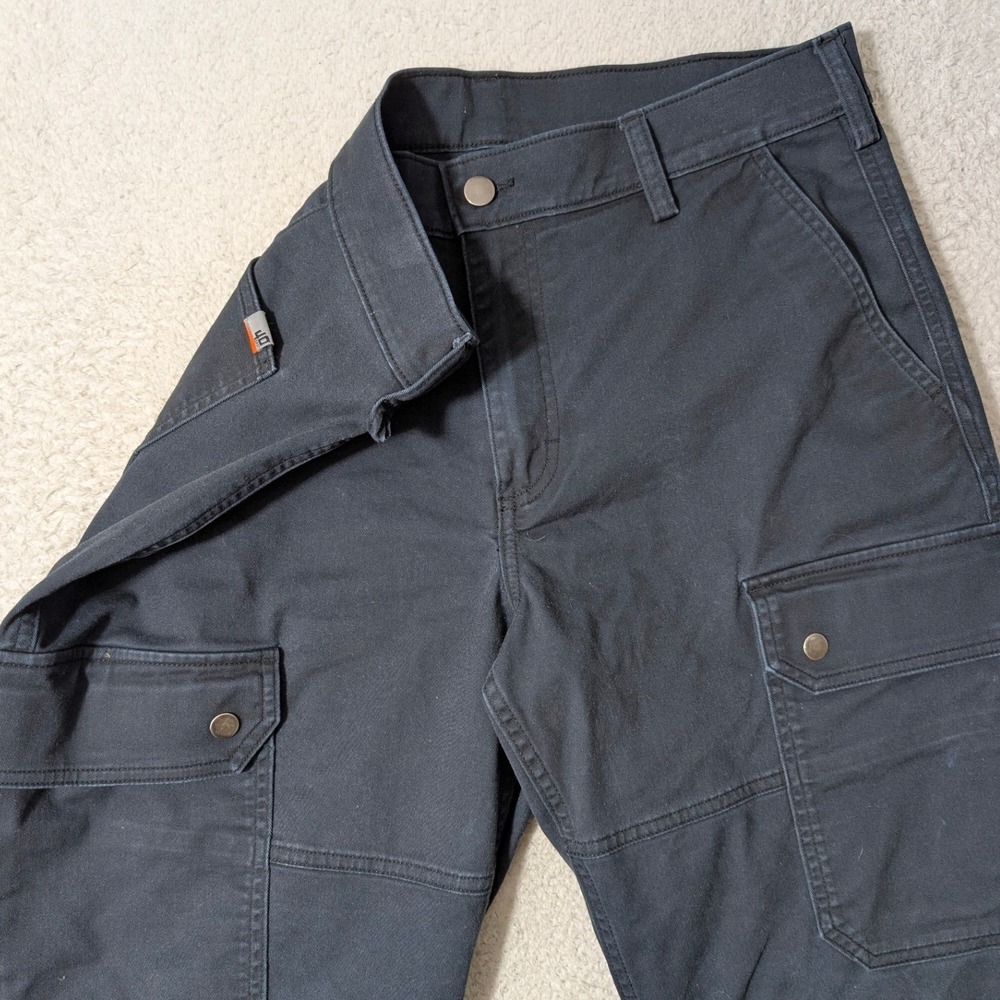 40 Grit Cargo Pants Mens 34/32 Black Standard Fit‎ Stretch 23729